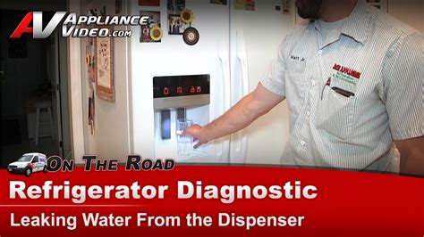 ge refrigerator leaking water from water dispenser|GE Refrigerator dispenser leaking water